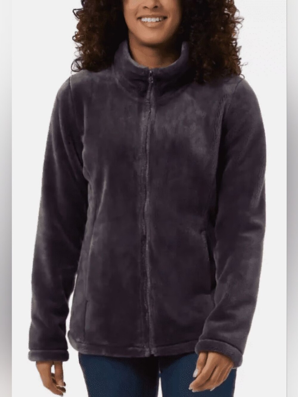 NEW! 32 Degree Heat Excalibur Faux Fur Full Zip Jacket Size L